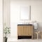 James Martin Vanities Hudson 36in Single Vanity, Light Natural Oak w/ 3 CM Charcoal Soapstone Top 435-V36-LNO-3CSP - alternate 5